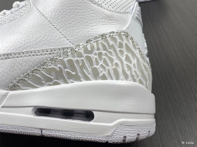 Reps TBK PS Retro 3 Jordan Air 'Triple 429487-111 White' 0805